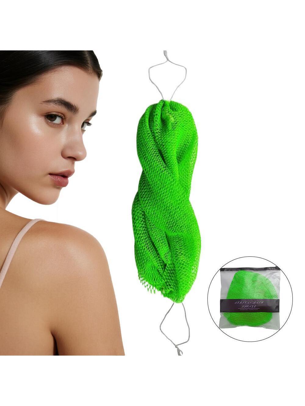 African Exfoliating Net Sponge: Ethically Sourced Nigerian Bath Sponge(Green)